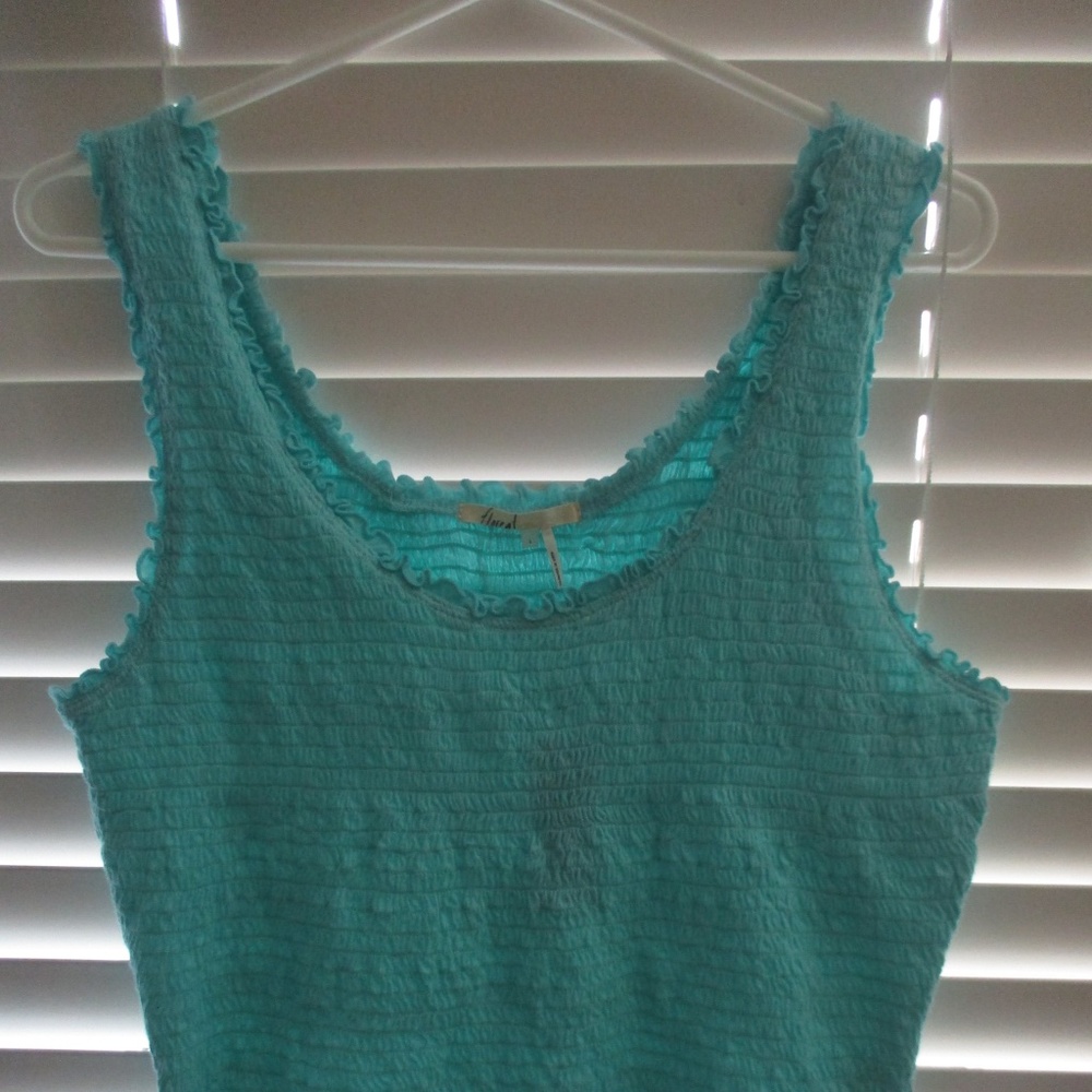 SOLD_Floreat Ruched Tank From Anthropologie